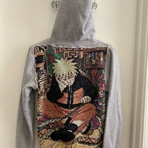 Handmade one of a kind Naruto Oxford Hoodie size small
